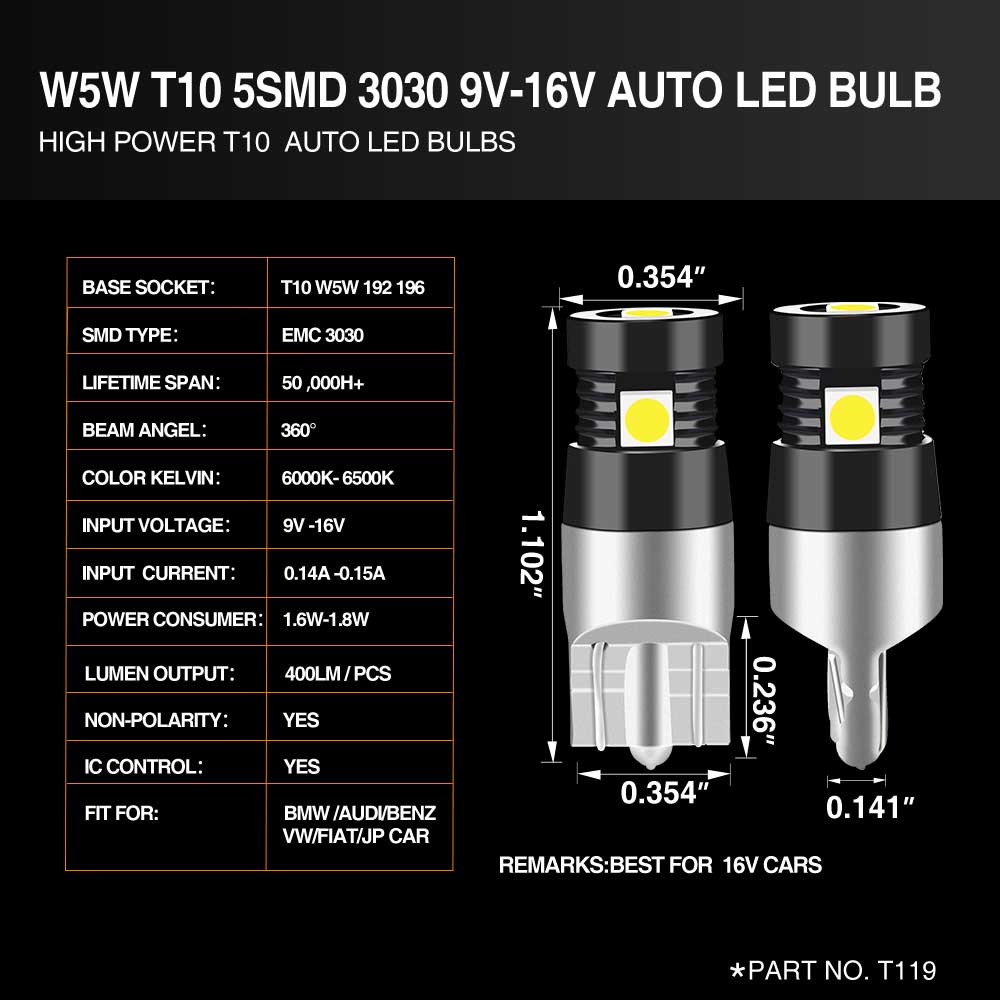 t10 led bulb, w5w bulb, 194 led bulb, t10 bulb, w5w led bulb, 501 bulb, t10 light bulb, 168 led bulb, 194 light bulb