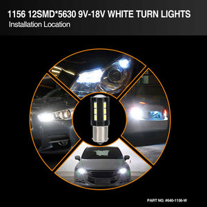 21-SMD 5630 1156  LED Bulbs For Turn Signal, Tail/Brake Light, Backup/Reverse or Daytime Running Light/DRL