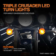 Load image into Gallery viewer, topcity HD flat 1156 bulb triple crusader led turn lights,1156 led bulb,1156 led,led turn signal,motorcycle turn signals,blinker light,motorcycle indicators,sequential turn signals,turn signal lights,harley led turn signals,bau15s led,motorcycle led turn signals,motorcycle blinkers,led motorcycle indicators,led blinkers,harley turn signal,kellermann blinkers,led turn signal lights,H903 1156 ba15s 7506 1141 48smd 2835 Amber LED Turn Signal manufacturer exporter