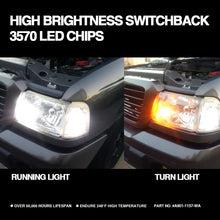 Load image into Gallery viewer, 1157 switchback amber+white 4smd 3570 led bulbs running light and turn light,1157 switchback,1157 led,1157 led switchback bulbs,2357 switchback led,1157 switchback led turn signal,best 1157 switchback led,1157a switchback led,1157 led bulb amber and white,1157 dual color led,jdm astar 1157 switchback,1157 switchback bulbs,1157 led white amber,2357a switchback,bay15d switchback led,a901 1157 ba15d 1493 2057 2357 2397 7528 P21/4W 4smd 3570 switchback double color led manufacturer,exporter