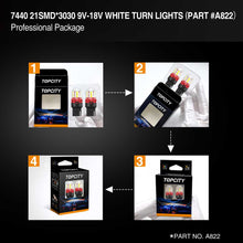 Load image into Gallery viewer, a822 7440 bulb package,7440 bulb,7440 led bulb,wy21w bulb,7444na led bulb,w21w led bulb,sylvania 7440,7440na,7444 led bulb,7440a led bulb,7440 light bulb,7444na led,7440 t20,7440 brake light bulb,7440 led reverse bulb,t20 led light bulb,7440 turn signal bulb,w21w 7440 bulb,t20 7440 led bulb,7440 12v 21w,a822 7440 w21w 7440na 7442 7443 7444 21smd 3030 white high power led manufacturer,exporter