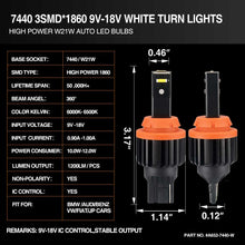 Load image into Gallery viewer, a652 specifications,7440 bulb,7440 led bulb,wy21w bulb,7444na led bulb,w21w led bulb,sylvania 7440,7440na,7444 led bulb,7440a led bulb,7440 light bulb,7444na led,7440 t20,7440 brake light bulb,7440 led reverse bulb,t20 led light bulb,7440 turn signal bulb,w21w 7440 bulb,t20 7440 led bulb,7440 12v 21w,a652 7440 w21w 7440na 7442 7443 7444 3smd 1860 white high power led manufacturer,exporter