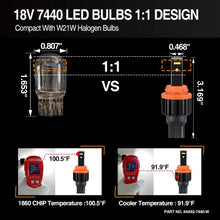 Load image into Gallery viewer, a652 7440 focus lights,7440 bulb,7440 led bulb,wy21w bulb,7444na led bulb,w21w led bulb,sylvania 7440,7440na,7444 led bulb,7440a led bulb,7440 light bulb,7444na led,7440 t20,7440 brake light bulb,7440 led reverse bulb,t20 led light bulb,7440 turn signal bulb,w21w 7440 bulb,t20 7440 led bulb,7440 12v 21w,a652 7440 w21w 7440na 7442 7443 7444 3smd 1860 white high power led manufacturer,exporter