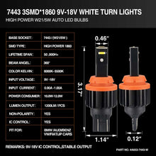 Load image into Gallery viewer, a653 7443 3smd 1860 specifications, 7443 bulb,7443 led bulb,sylvania 7443,t20 led bulb,7444 bulb,7444na led bulb,w21 bulba,7444 led bulb,7443 led,w21w led bulb,t20 7443,7443 brake light bulb,7443 light bulb,sylvania 7443 bulb,7444 led bulb,7443 tail light bulb,7443 amber bulb,7443 switchback led,7443 red led bulb,7443 brake light,w215w bulb,a653 7443 w215w 7444 3smd 1860 white high power led manufacturer exporter