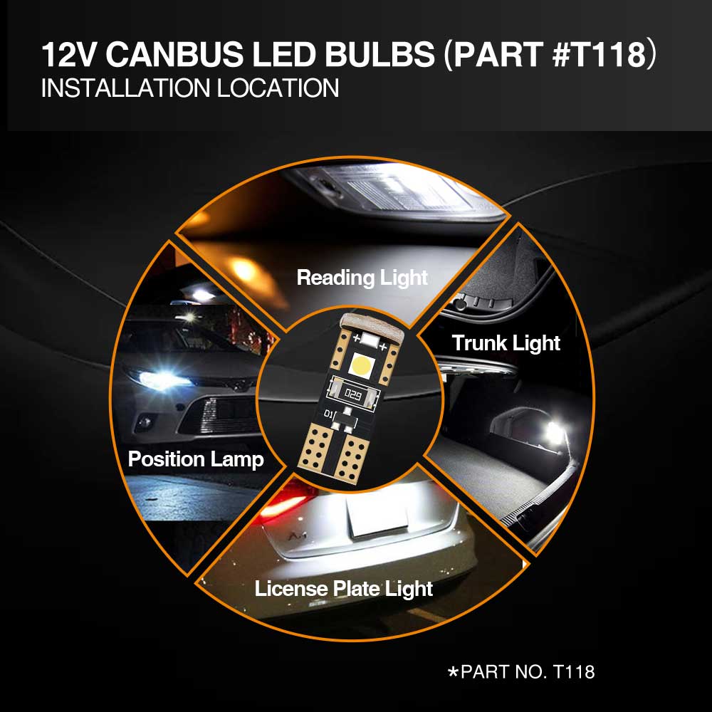 Birne 3 LED SMD CANbus weiß - T10 W5W - France-Xenon