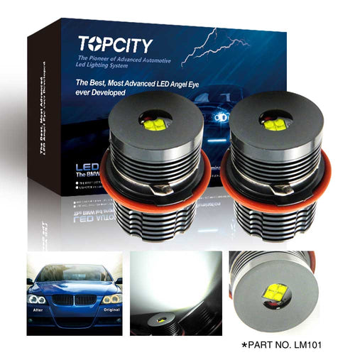 topcity led angel eye,e39 led angel eye,bmw e39 led angel eyes,bmw e39 angel eye bulb,bmw e39 cotton angel eyes,bmw e39 angel eye bulb replacement,e39 halo bulb,e39 rgb angel eyes,lm101 e39 32w led angel eye manufacturer,exporter with a factory in china.