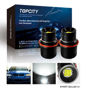 topcity led angel eye,e39 led angel eye,bmw e39 led angel eyes,bmw e39 angel eye bulb,bmw e39 cotton angel eyes,bmw e39 angel eye bulb replacement,e39 halo bulb,e39 rgb angel eyes,lm114 e39 80w led angel eye manufacturer,exporter with a factory in china.