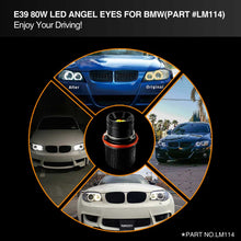 Load image into Gallery viewer, topcity led angel eye,e39 led angel eye,bmw e39 led angel eyes,bmw e39 angel eye bulb,bmw e39 cotton angel eyes,bmw e39 angel eye bulb replacement,e39 halo bulb,e39 rgb angel eyes,lm114 e39 80w led angel eye manufacturer,exporter with a factory in china.