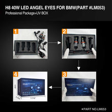 Load image into Gallery viewer, led angel eye,topcity h8 angel eyes,h8 led bulb bmw,bmw h8 bulb,lux angel eyes e90,e92 led angel eyes,lux angel eyes e92,bmw h8 led angel eyes,angel eyes e92,bmw h8,h8 led angel eye,bmw e92 angel eyes,lux h8,topcity h8,topcity angel eyes e92,topcity angel eyes e90,h8 40w led angel eye manufacturer,exporter,supplier with a factory in china 