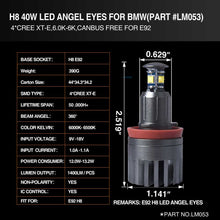 Load image into Gallery viewer, led angel eye,topcity h8 angel eyes,h8 led bulb bmw,bmw h8 bulb,lux angel eyes e90,e92 led angel eyes,lux angel eyes e92,bmw h8 led angel eyes,angel eyes e92,bmw h8,h8 led angel eye,bmw e92 angel eyes,lux h8,topcity h8,topcity angel eyes e92,topcity angel eyes e90,h8 40w led angel eye manufacturer,exporter,supplier with a factory in china 