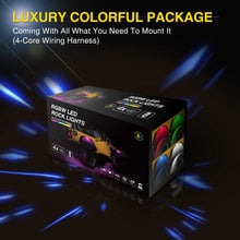 Load image into Gallery viewer, 8 Pods RGBW Underglow LED Rock Lights Bluetooth Multicolor Neon LED Light Kit
