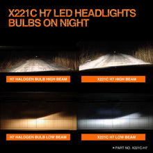 Load image into Gallery viewer, topcity x221c high power 45w led headlight bulbs on night, h7 led headlight,h7 headlight bulb,h7 led headlight bulb,best h7 bulb,led h7 bulbs,led h7 canbus,best h7 led bulb,novsight h7,nighteye led h7,brightest h7 bulb,h7 headlight,h7 led conversion kit,philips h7 led bulb,best h7 halogen bulb,h7 led headlight conversion kit,h7 led kit,best h7 headlight bulb,brightest h7 led bulb,canbus h7,h7 low beam,h7 led bulb motorcycle manufacturer,exporter