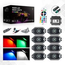 Load image into Gallery viewer, rgbw rock lights,rgbw rock light kit,rgbw rocksy light,rgbw led rock light,rgbw rock lights for trucks,rgbw rock lights,rgbw mictuning rock lights,rgbw jeep rock lights,rgbw white rock lights,rgbw lux rock lights,rgbw sunpie rock lights,best rgbw rock lights,rgbw rock lights,rgbw rock lights for utv,rgbw rock lights for atv,rgbw wireless rock lights,rgbw led whips and rock lights manufacturer,exporter,supplier,TOPCITY Part# R808