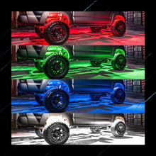 Load image into Gallery viewer, rgbw rock lights,rgbw rock light kit,rgbw rocksy light,rgbw led rock light,rgbw rock lights for trucks,rgbw rock lights,rgbw mictuning rock lights,rgbw jeep rock lights,rgbw white rock lights,rgbw lux rock lights,rgbw sunpie rock lights,best rgbw rock lights,rgbw rock lights,rgbw rock lights for utv,rgbw rock lights for atv,rgbw wireless rock lights,rgbw led whips and rock lights manufacturer,exporter,supplier,TOPCITY Part# R808